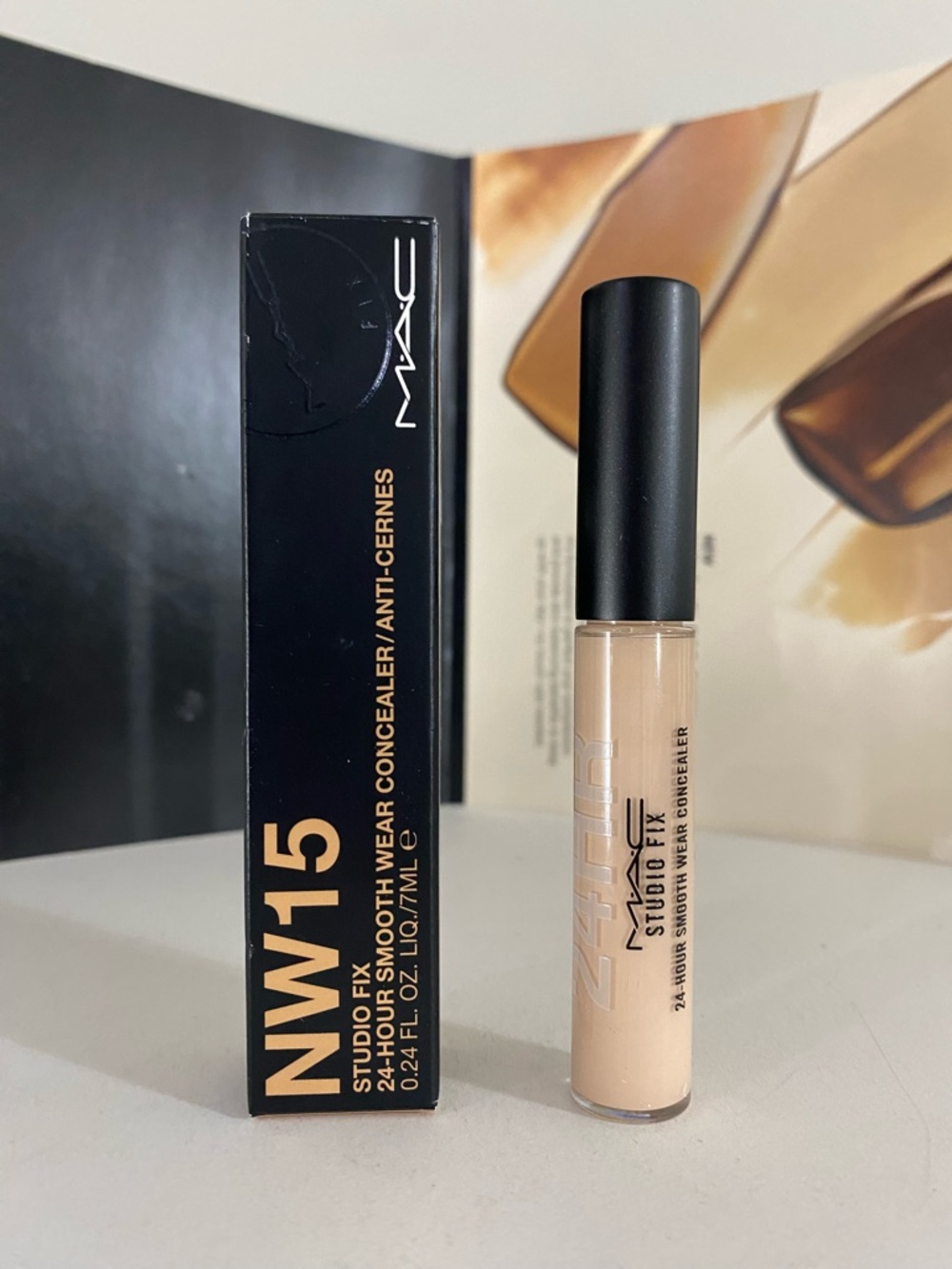 ~NW15~ MAC Studio Fix 24-Hour Smooth Wear Concealer, 0.24 OZ / 7 ML, NIB